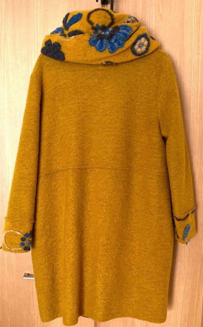 イタリア製　圧縮ウールコート　可愛いと褒められる愛されコート