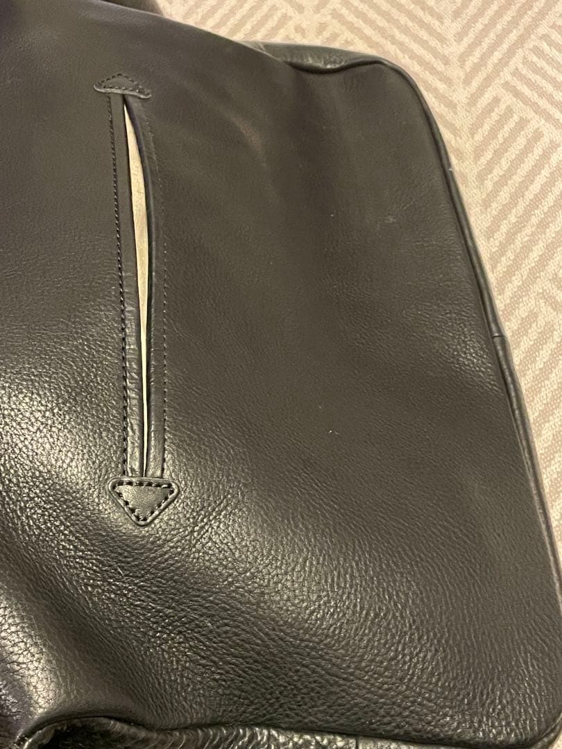 SLOW 黒 レザー ショルダーバッグ 栃木レザー　Bono