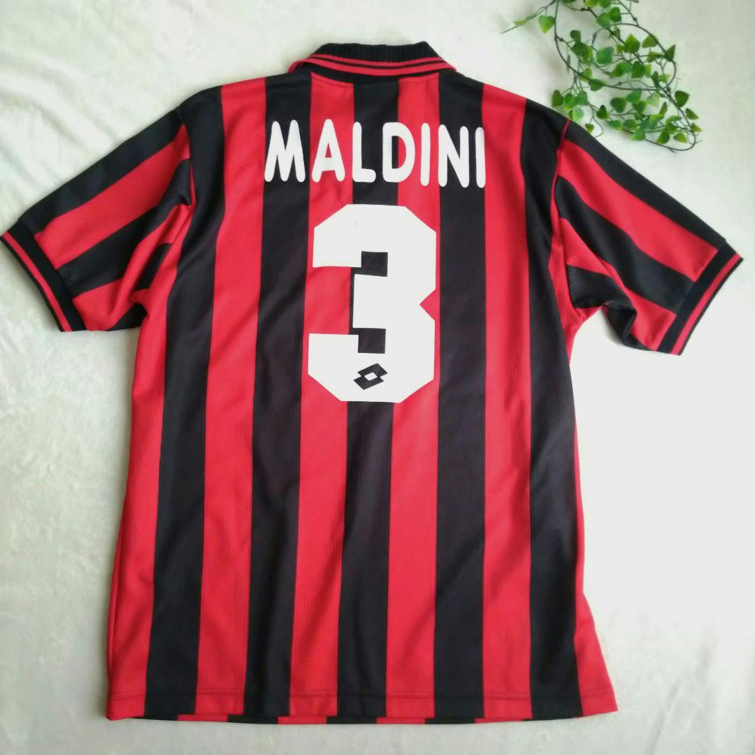 美品】ACミラン Lotto ユニフォーム 3番 マルディーニ opel