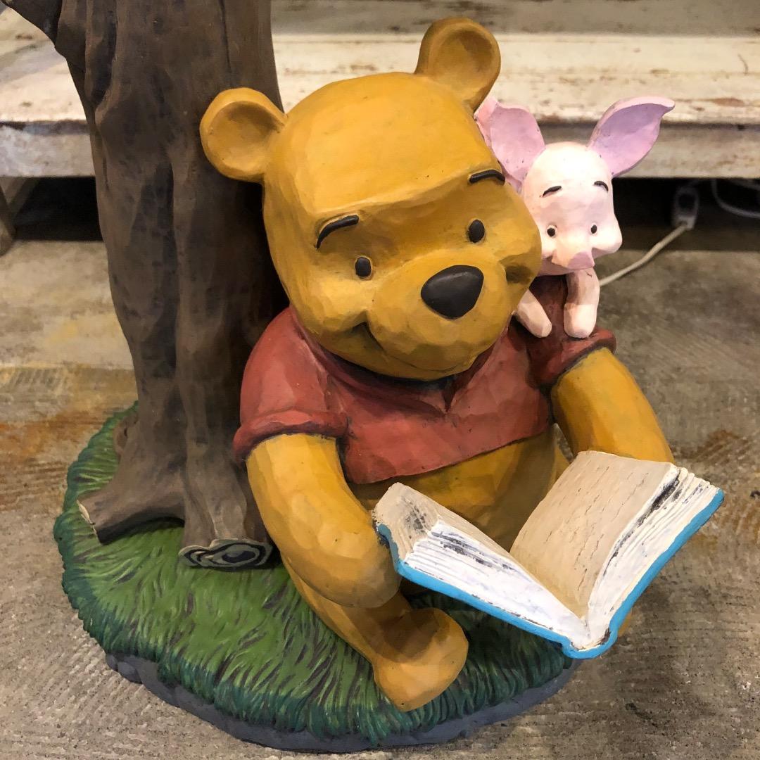 Disney】プーさん ピグレット 陶磁器 スタンドライト 照明 キャラクター