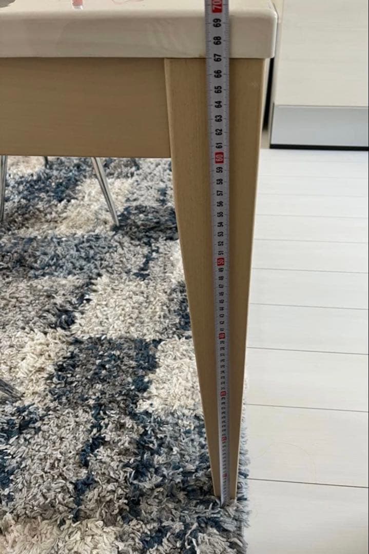 アビー　ABBY　伸長式テーブル　ホワイトUV塗装 伸長ダイニングテーブル