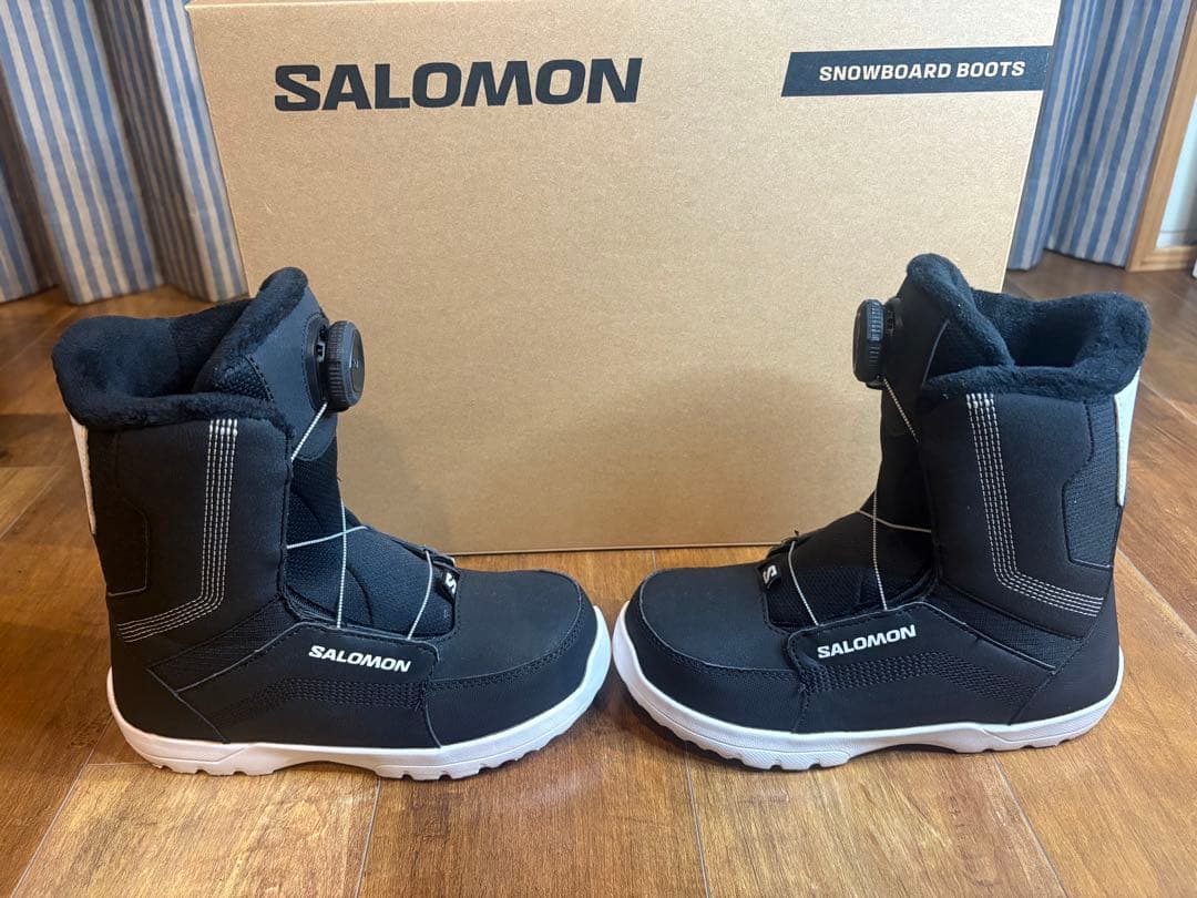 SALOMON キッズ22cm スノーボード ブーツ・バインディング ２点セット