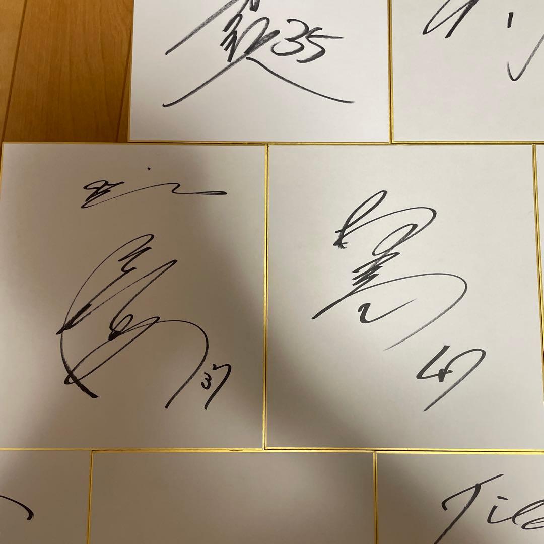 阪神タイガーズサイン色紙9枚