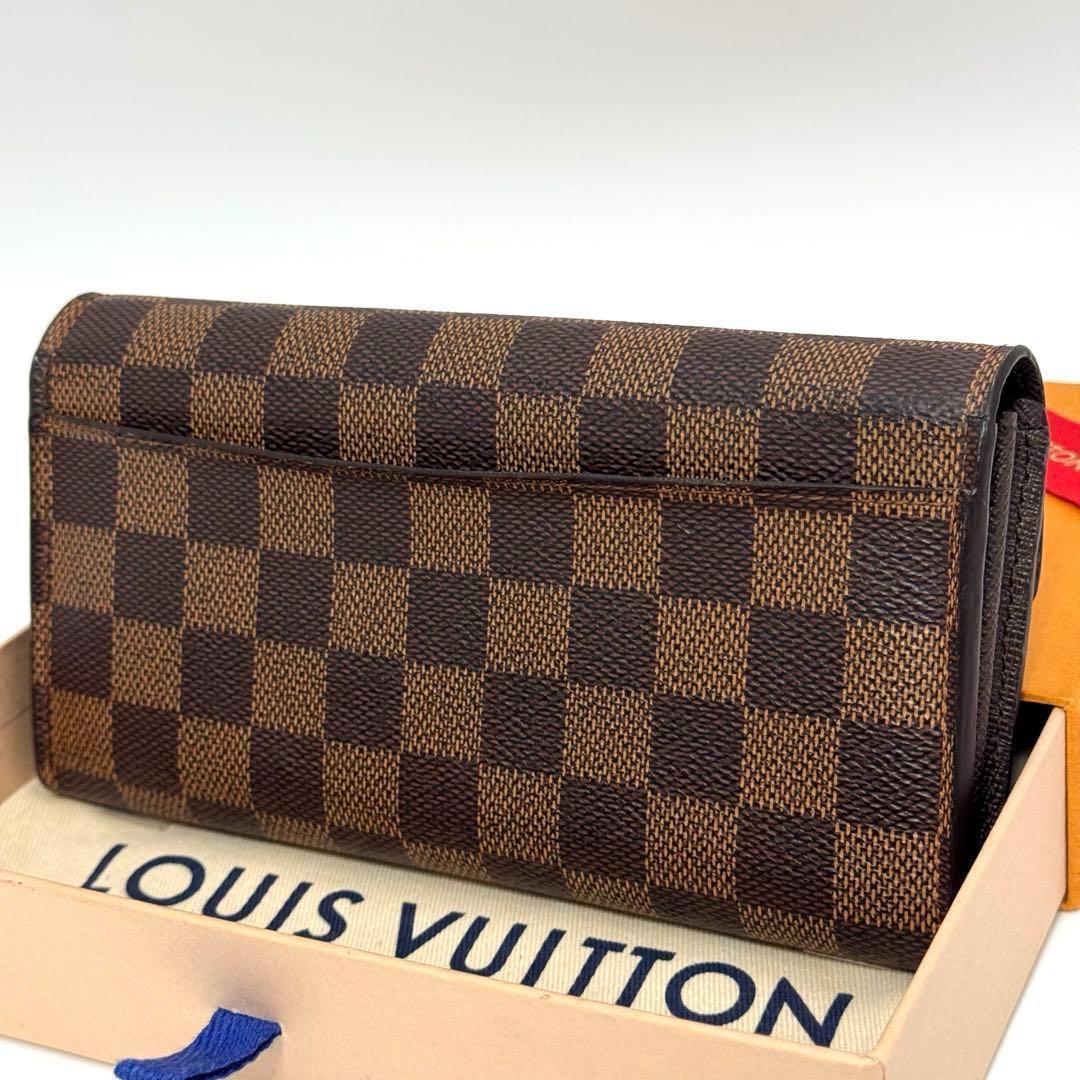 新型・極美品】ルイヴィトン ダミエ・エベヌ サラ カード16枚 長財布