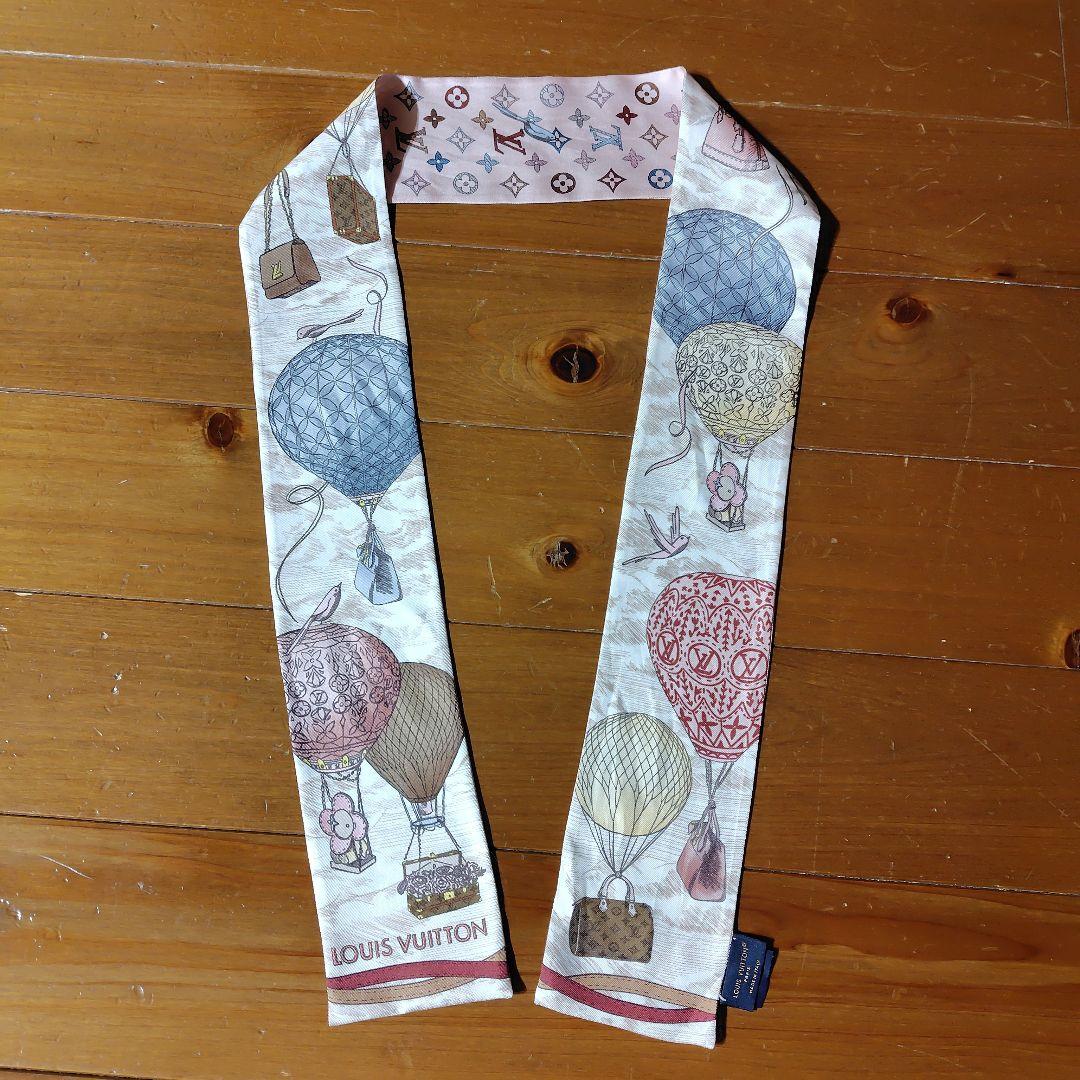 正規品★ルイヴィトン気球ヴィヴィエンヌ　モノグラム　スカーフ　バンドー　ピンク