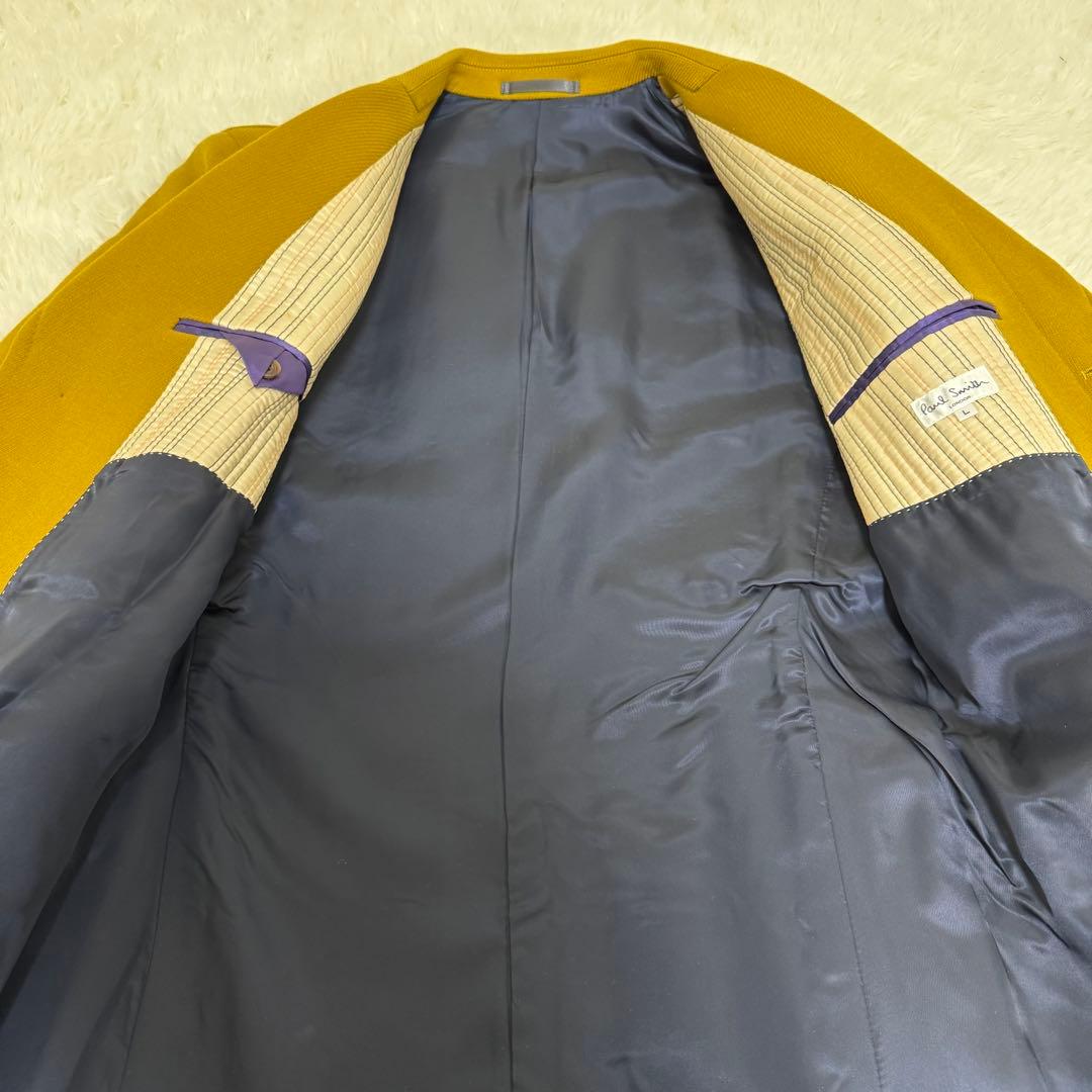 美品✨ポールスミス　ロンドン　チェスターコート　マスタード　L