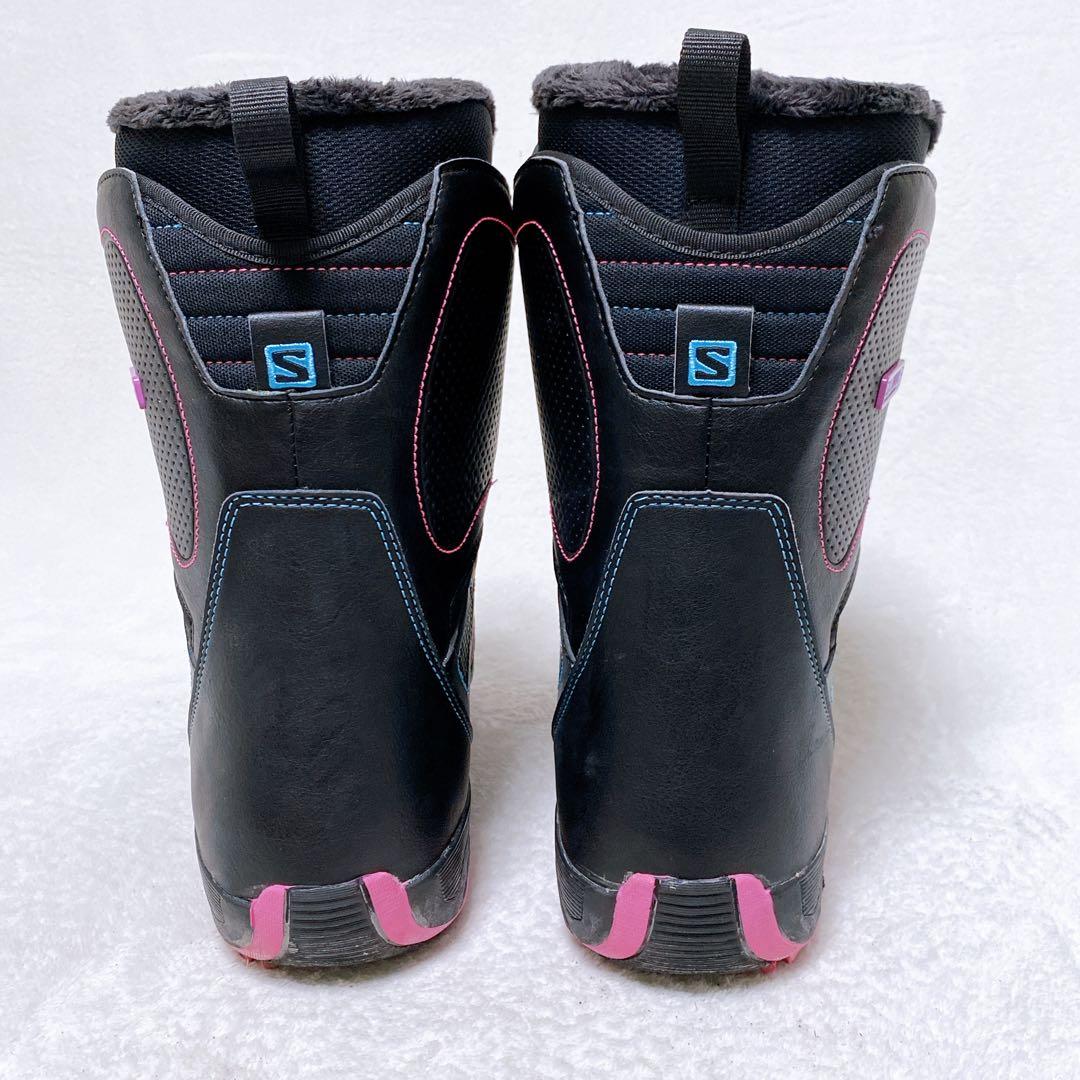 SALOMON　PEARL BOA　スノーボードブーツ　25.5cm　黒　ピンク