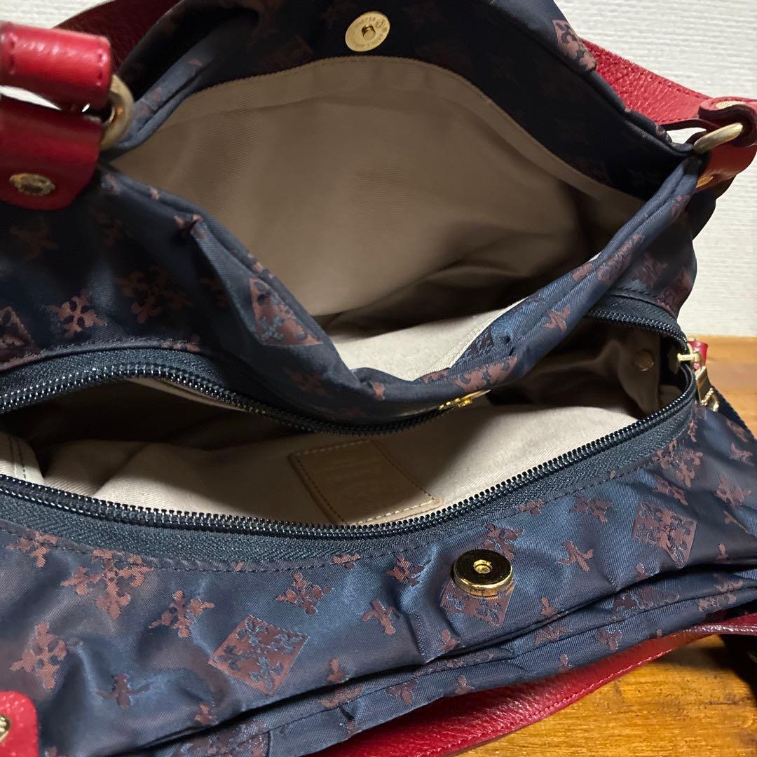 【美品】russet ラシット ナイロン レザー 2WAY ショルダーバッグ