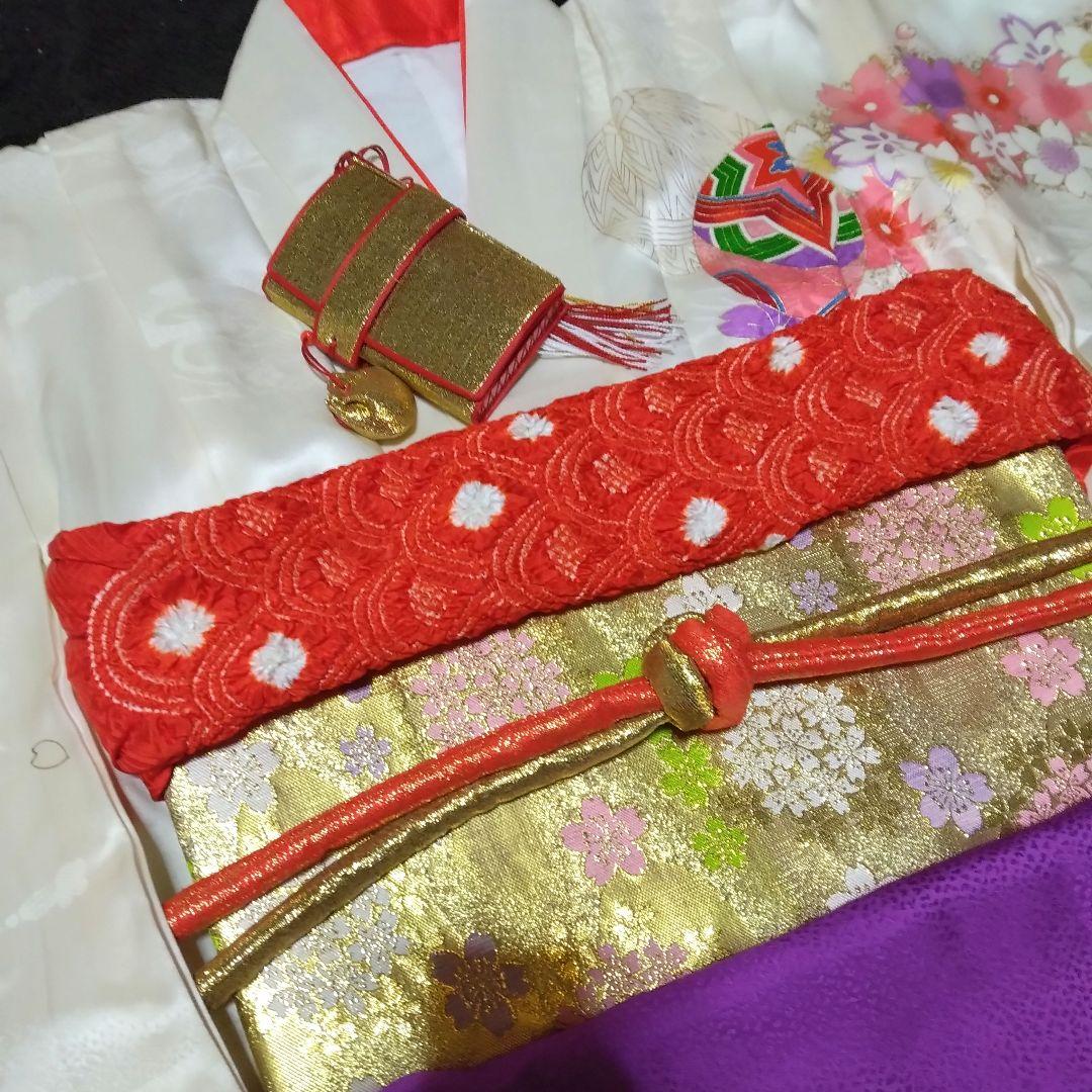 【Maki】正絹☆純粋無垢なはにかみ笑顔がぴったりの優雅な7歳七五三用祝着