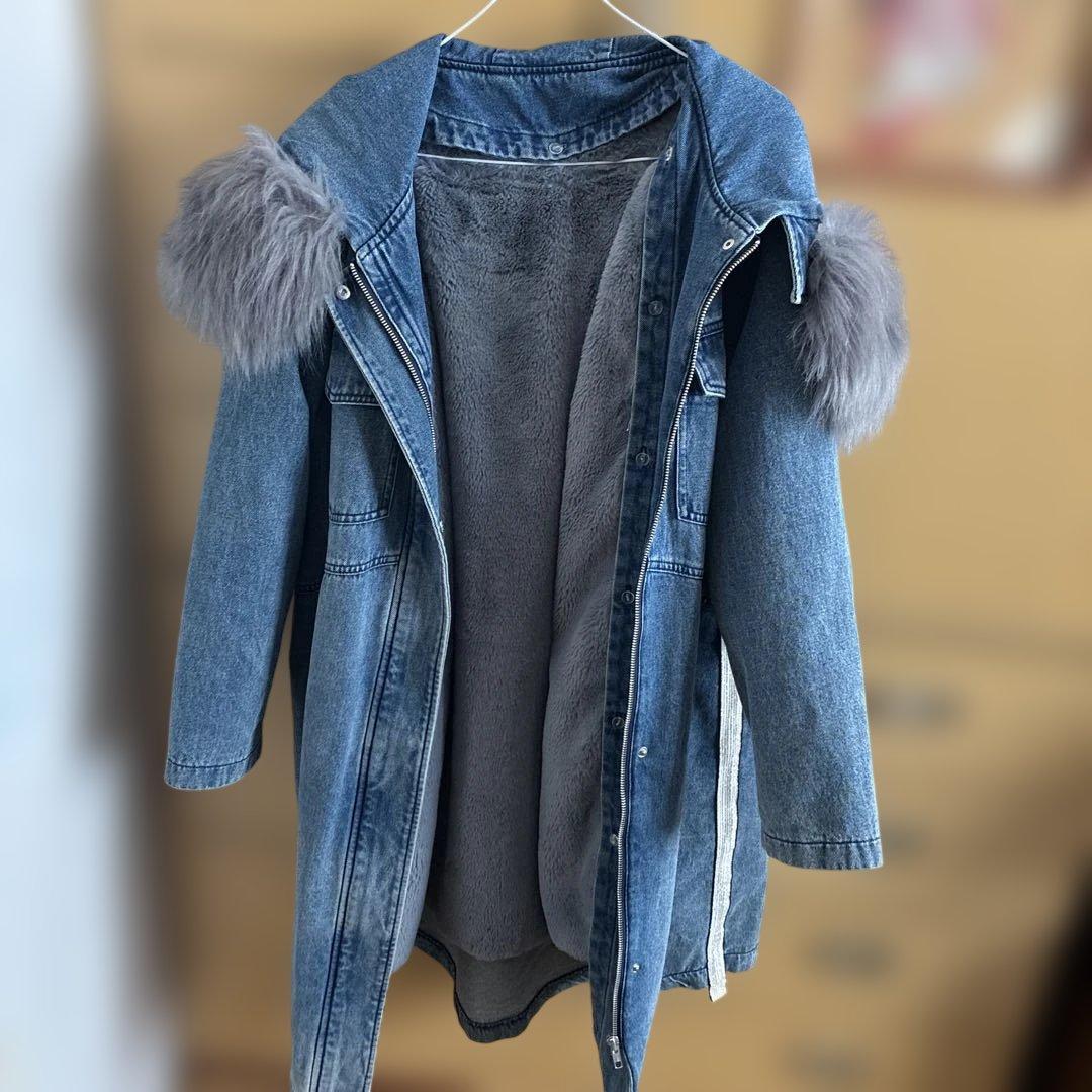 SCOT CLUB スコットクラブ ボアライナー付きデニムコート モッズコート