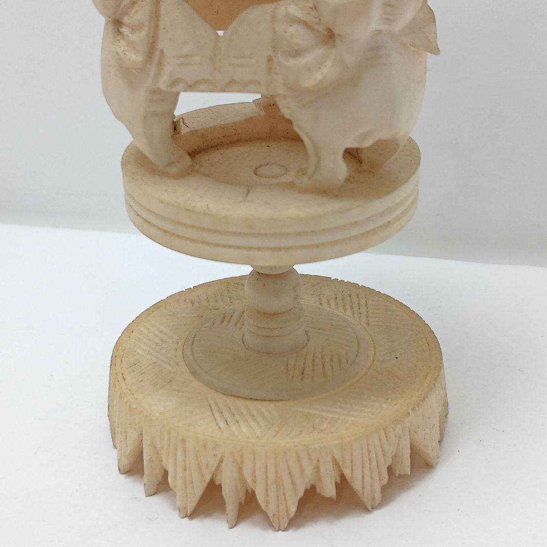 Y2293-3 極上 透かし細工 龍天球置物 総重量139.2gげ