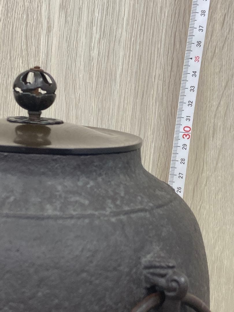 コンロ動作確認済み！ 唐銅 風炉 風炉釜 茶釜 茶道具