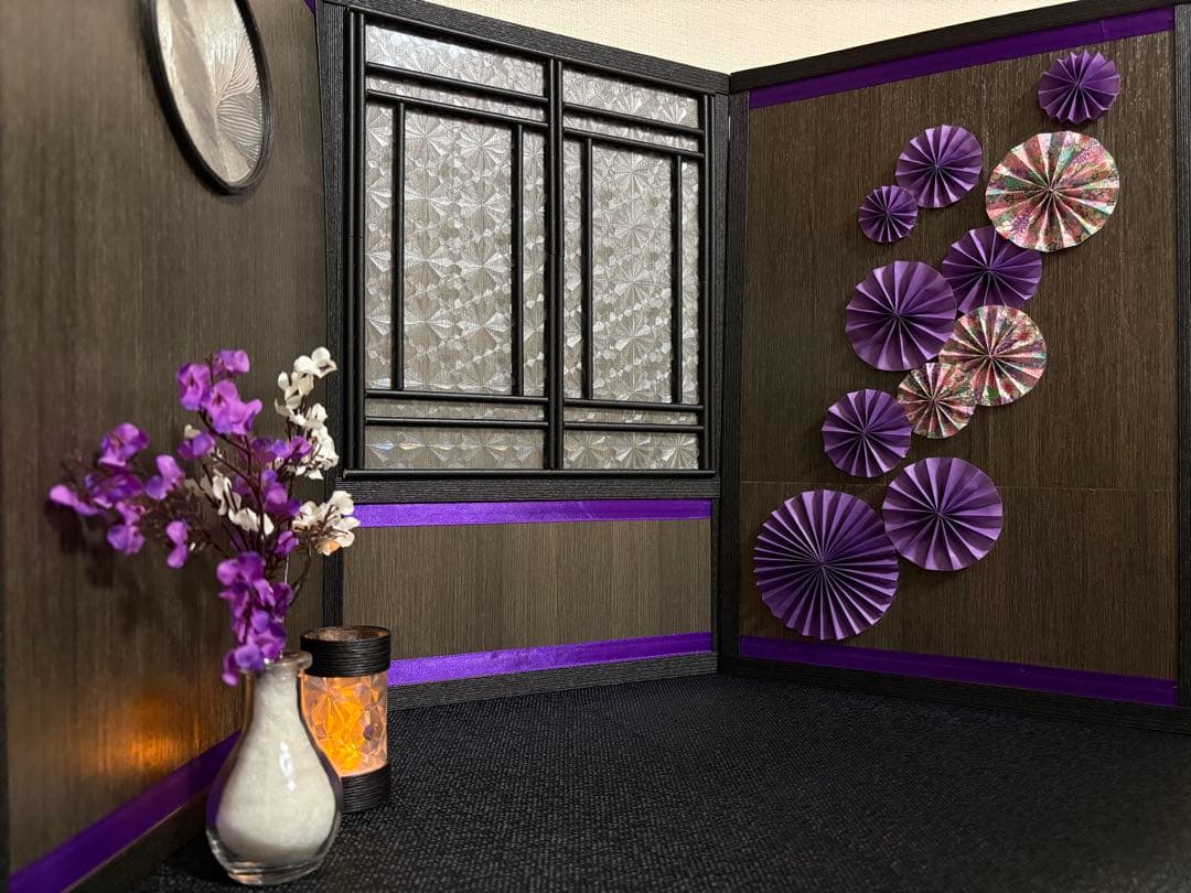 即購入OK！】背景ボード/ドールハウス/ミニチュア/和室/ひな祭り/五月人形