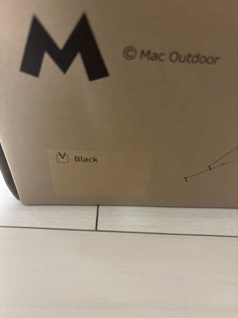 Mac Outdoor ウイングタープ　マックワン　タープ　ブラック　EBフック