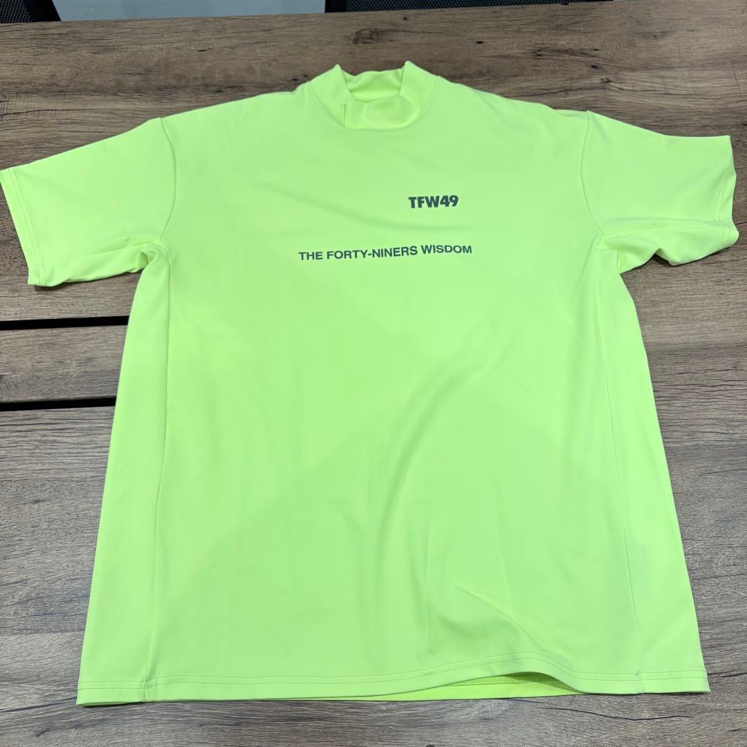 TFW49 mockneck モックネック シャツ ゴルフ 蛍光イエロー