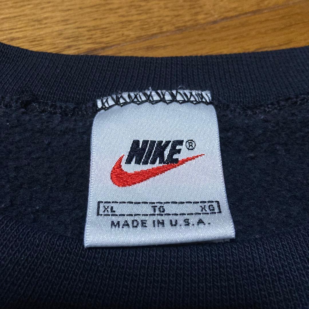 90s NIKE スウェット 白タグ USA製 XL ブラック 黒 - メルカリ