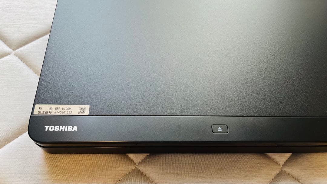 【美品】TOSHIBA REGZA レグザブルーレイ DBR-W1009