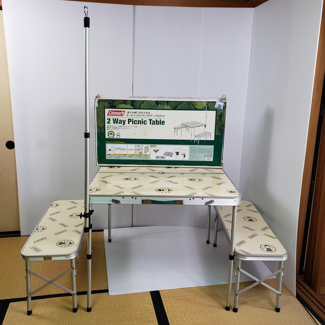 希少】Coleman コールマン2Way ピクニックテーブル 折たたみ式 廃番