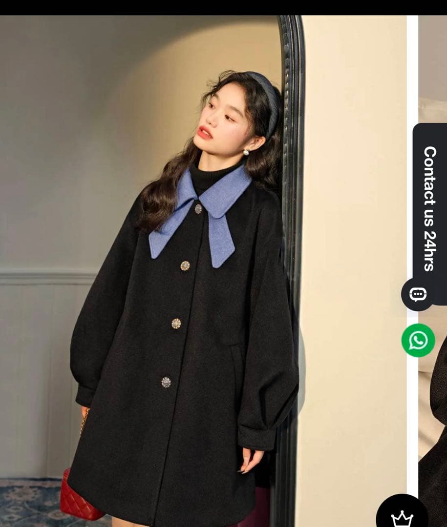 KUOSE リボンカラーコート - メルカリ