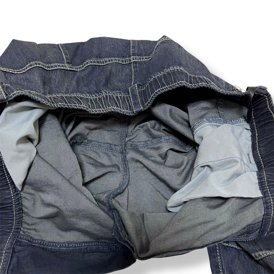 新品未使用✨ayaneアヤン ダンガリーバレルレッグワイドパンツ デニム 38