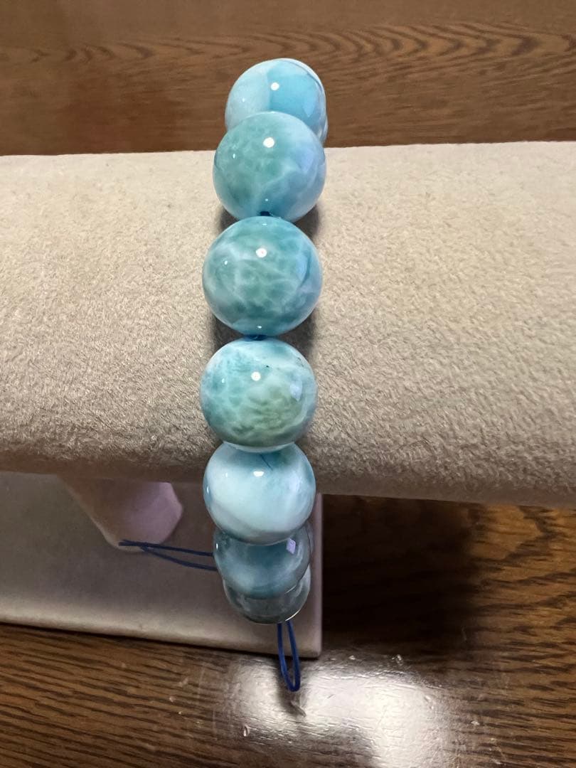 訳ありラリマー小さな黒点あり、濃いめ綺麗です