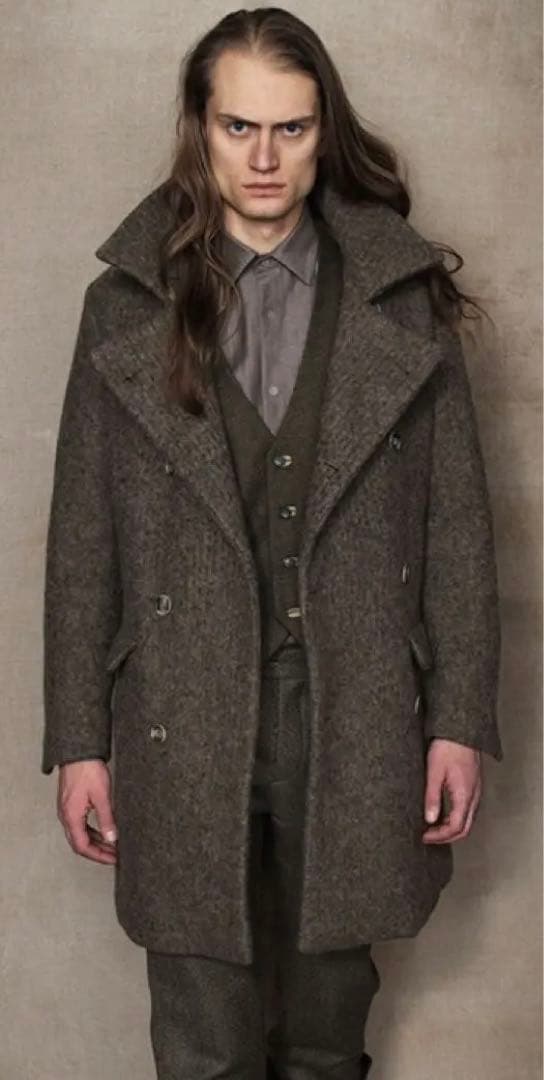 フランクリーダー ダブルブレスト ウール ロングコート 1