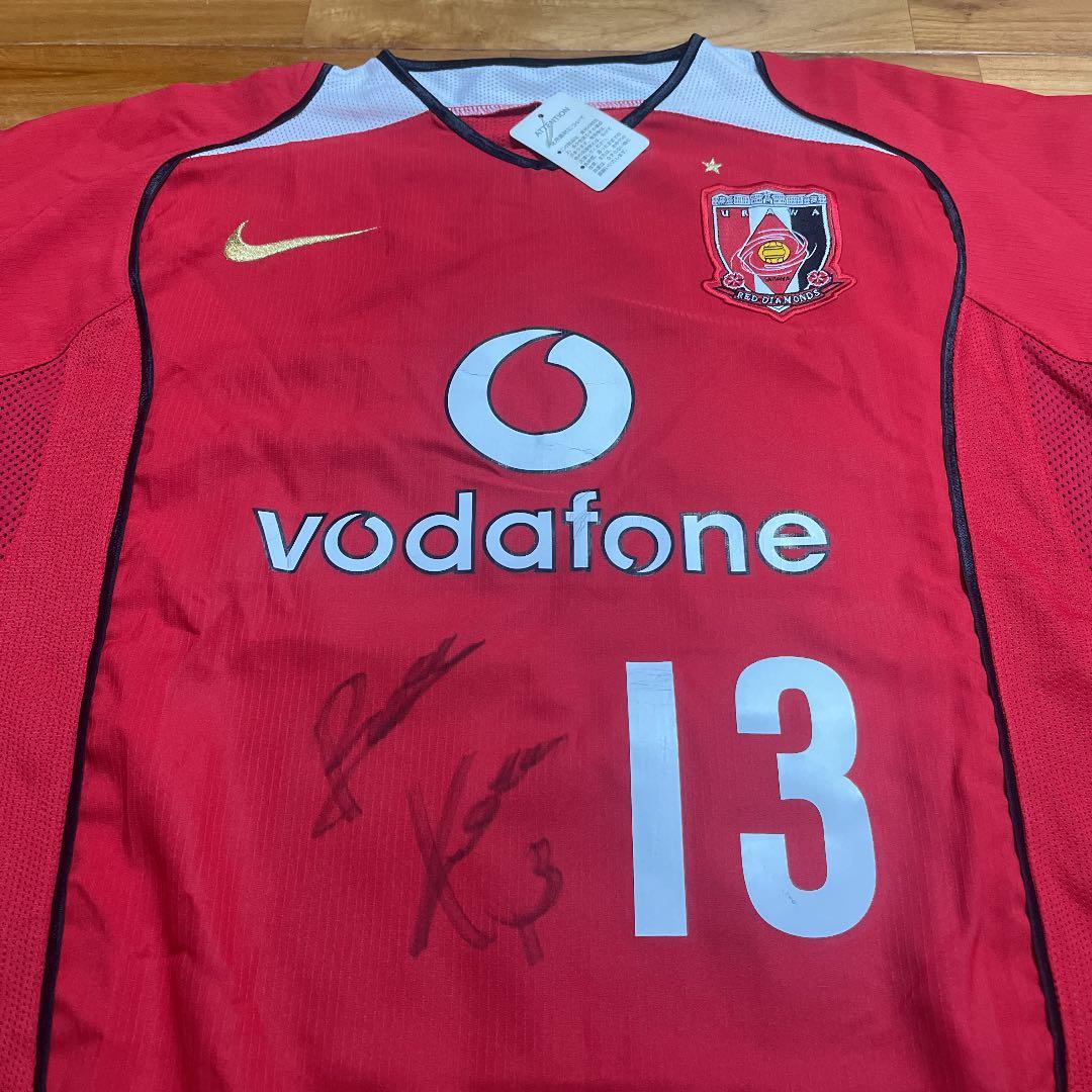 浦和レッズ #13 鈴木啓太 サイズL サイン入りユニフォーム - メルカリ