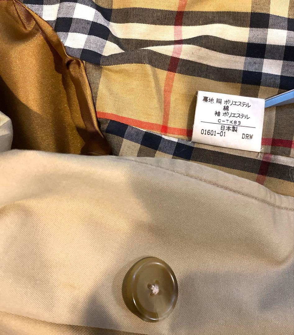 ◆美品◆Burberry ステンカラーコート ベージュ ノバチェックライナーＭ