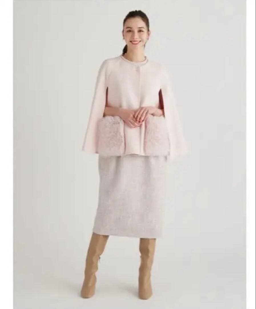 ★新品未使用　CELFORD セルフフォード　ファーポケットケープジャケット