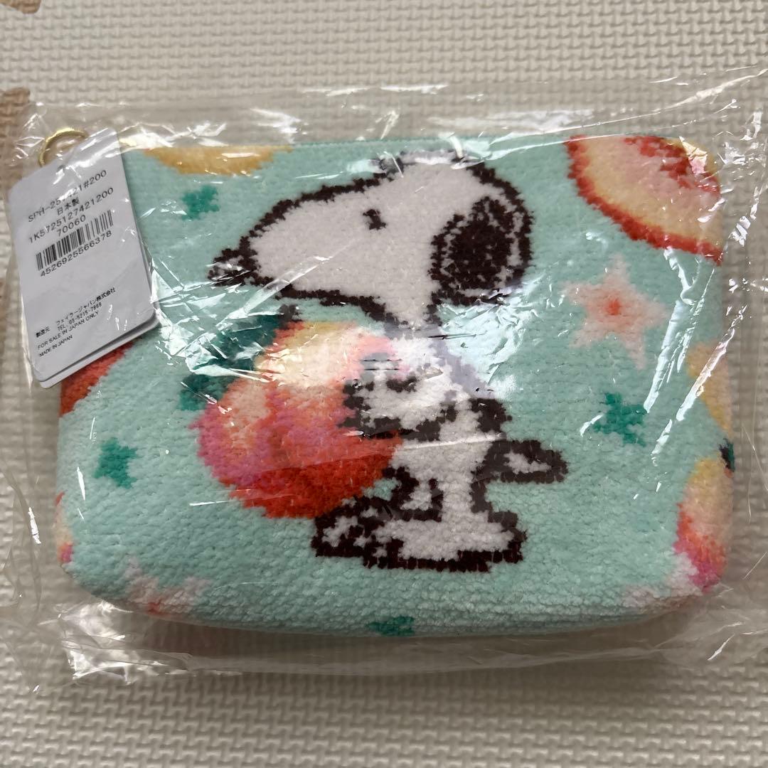 新品未使用 スヌーピー PEANUTSxフェイラー コラボ ポーチ ピーチ