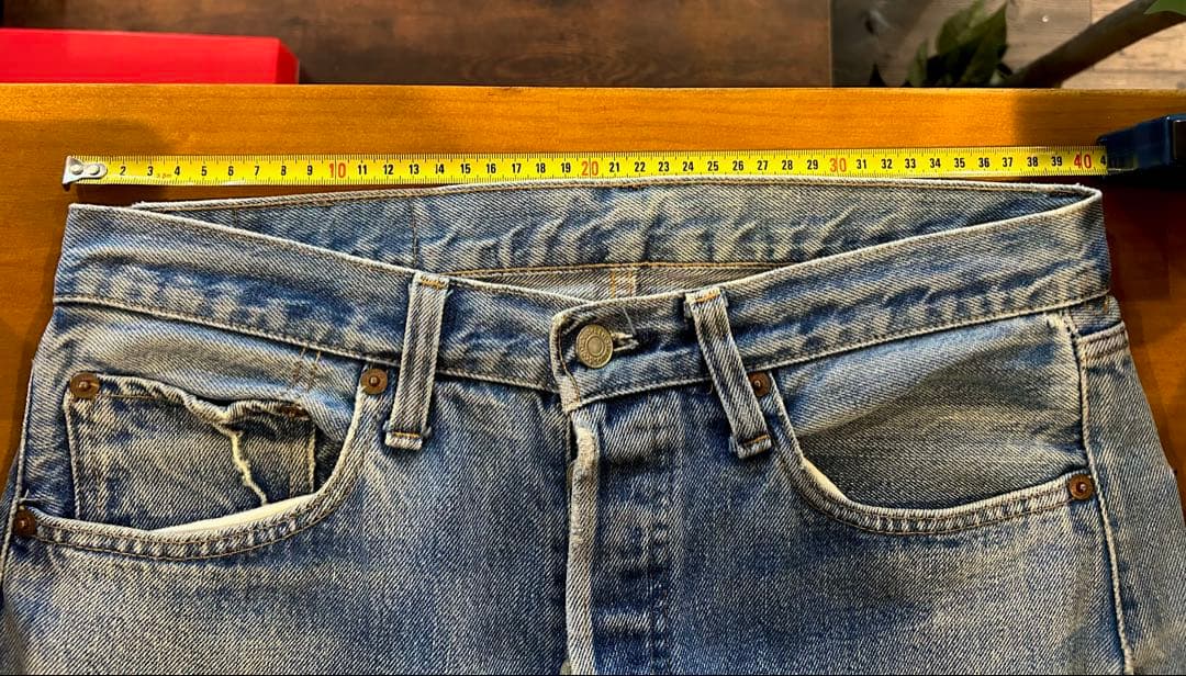 リーバイス 501 66後期モデル 33×36 ほぼノーリペア 縦落ち 前期