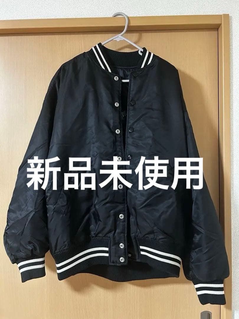 値下げ！ラバンダ lavanda ナイロンルーズスタジャン　黒　新品