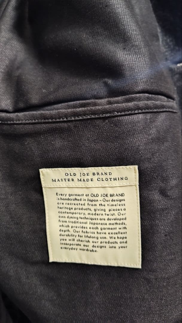 OLDJOE コーデュロイジージャン ブラック 40L新品オールドジョー25AW