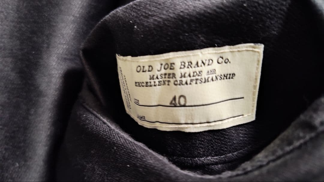 OLDJOE コーデュロイジージャン ブラック 40L新品オールドジョー25AW