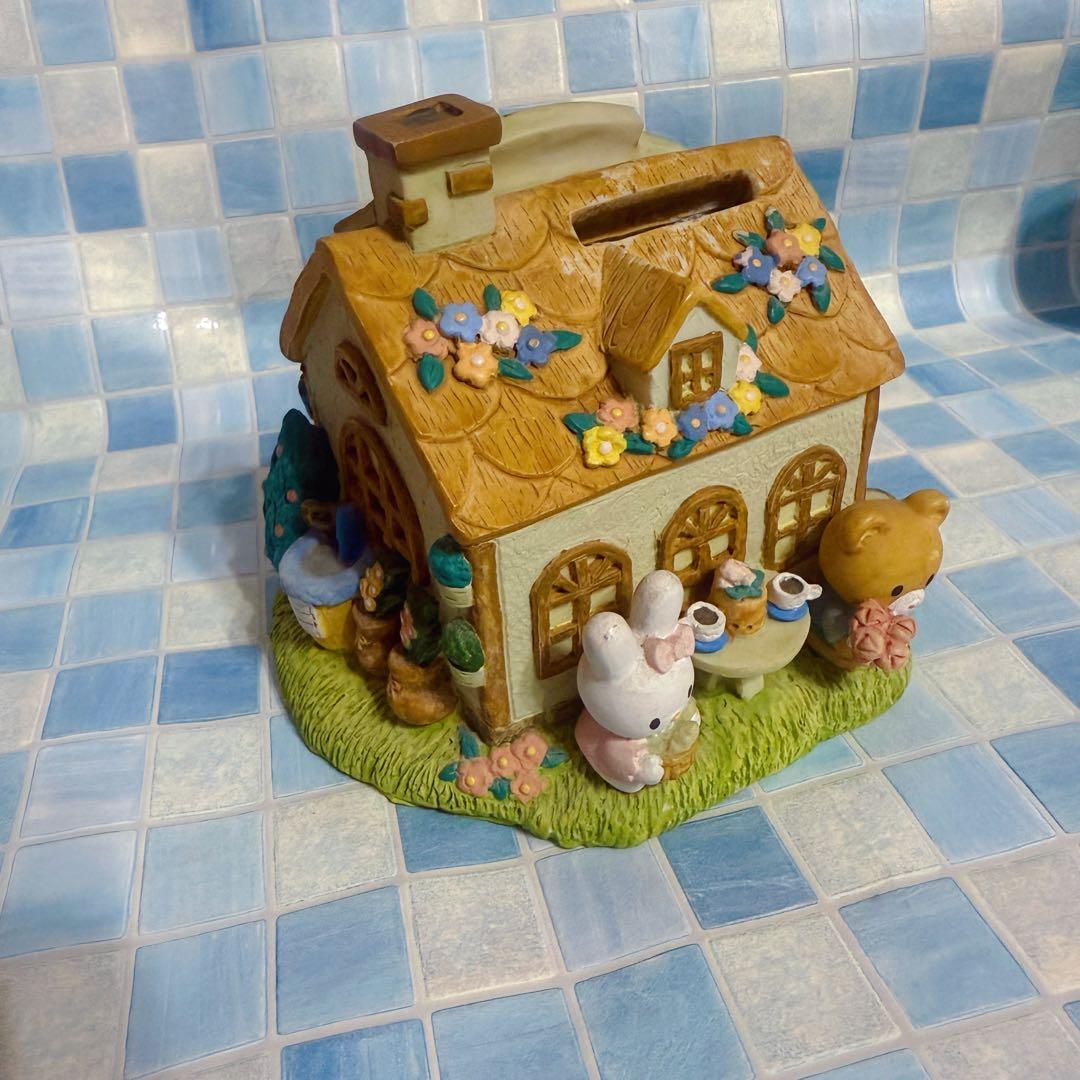 サンリオ　ハローキティ　レトロ　tea house 貯金箱　90年代　激レア