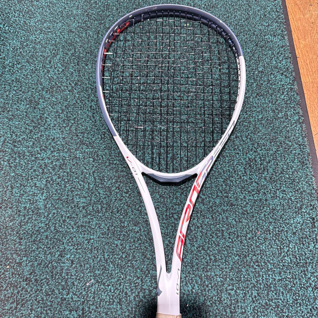 V-01 テニスラケット ホワイト/レッド