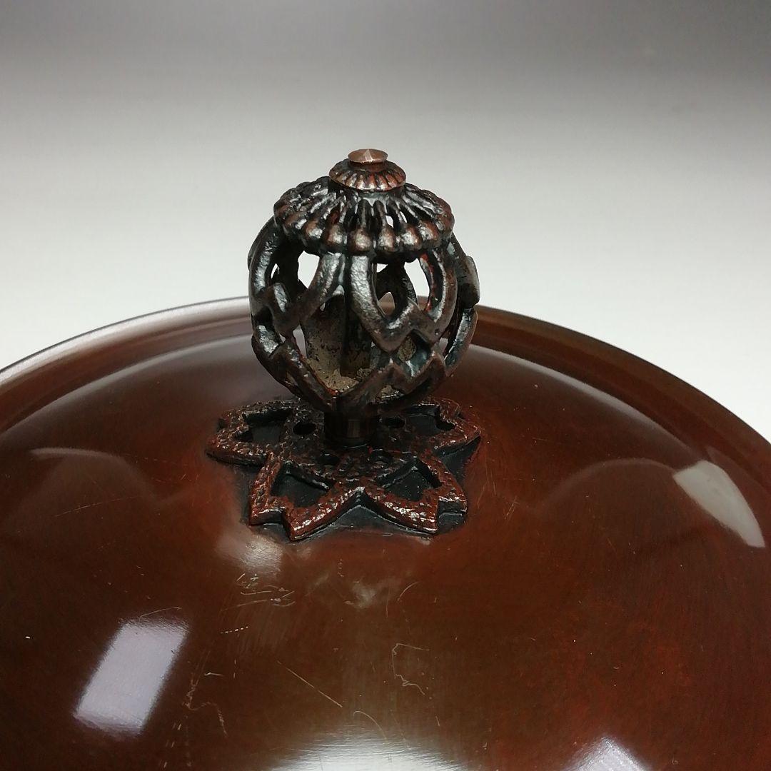 Ｓ３７４　茶釜　『万代屋釜』『釜師　菊池政光作』『鉄釜』　共箱　茶道具