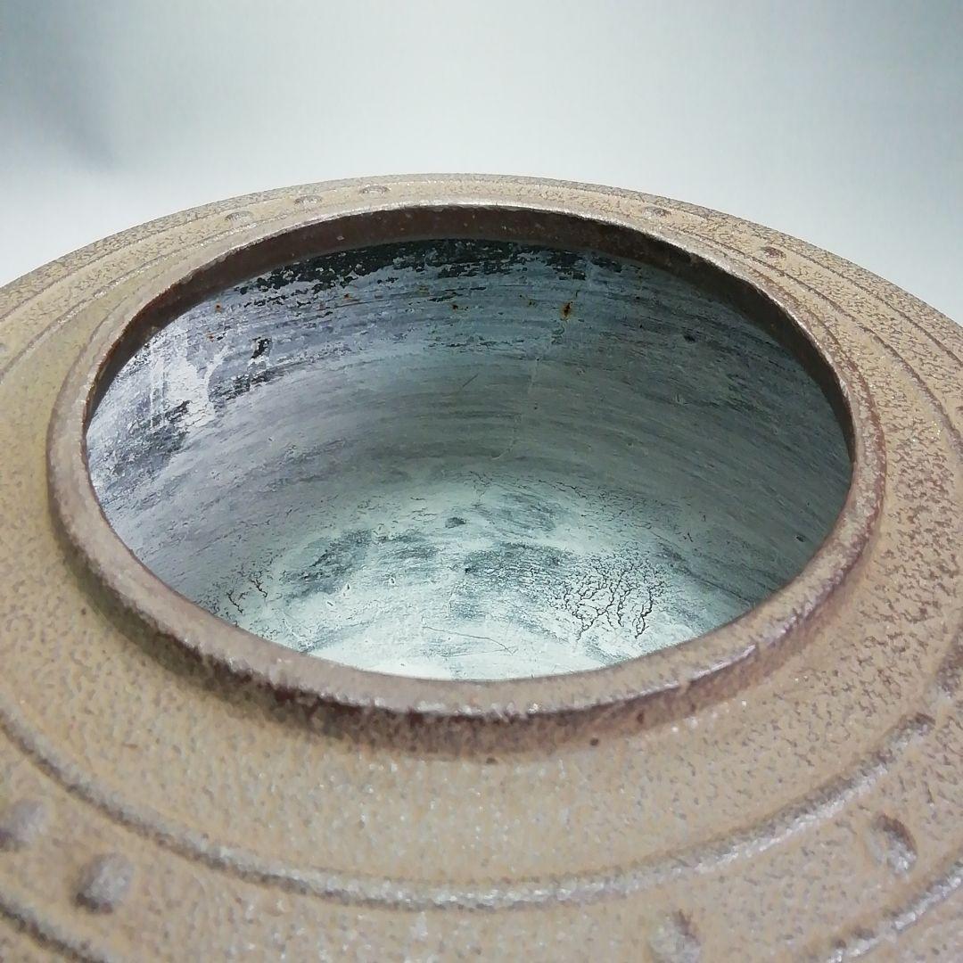 Ｓ３７４　茶釜　『万代屋釜』『釜師　菊池政光作』『鉄釜』　共箱　茶道具