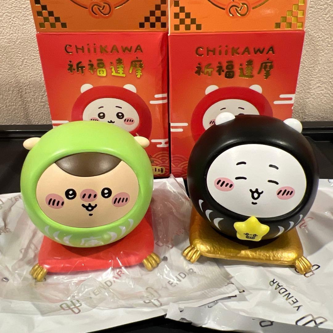 ちいかわ台湾限定だるま シークレットフィギュア くりまんじゅう 黒