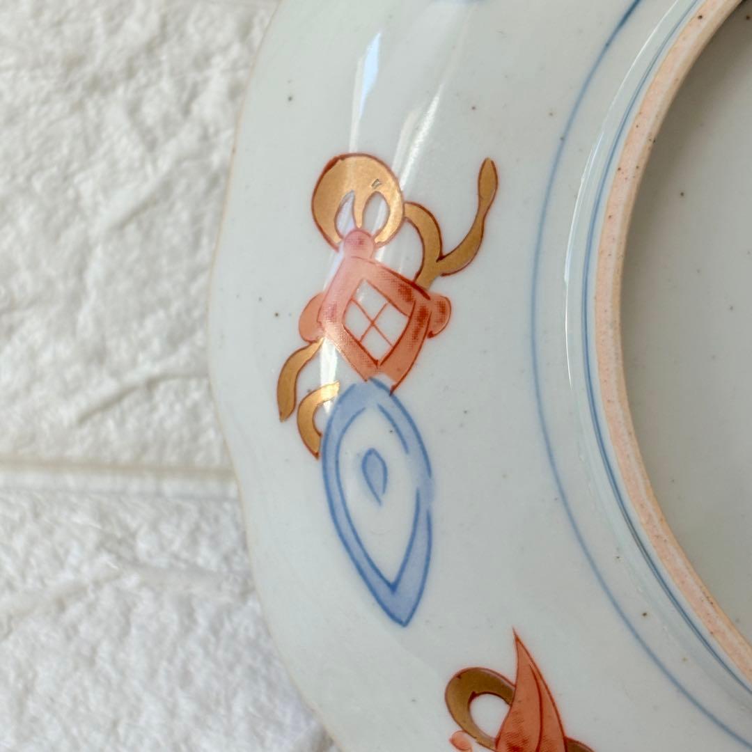 古伊万里 麒麟 キリン 年木谷窯 蒼峰作 鳥菊梅麒麟 盛り付け皿