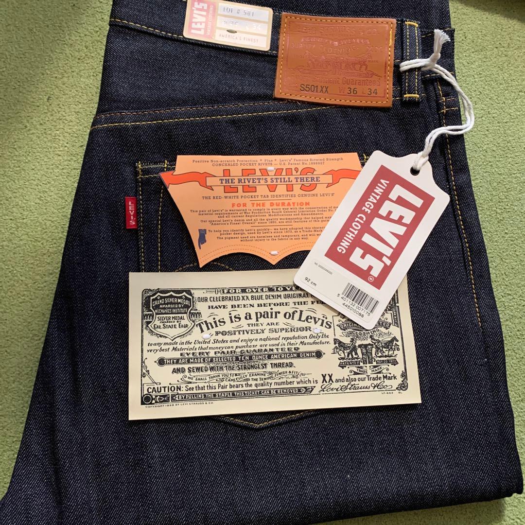 W36 L34】Levi's LVC S501XX 1944 大戦モデル - メルカリ