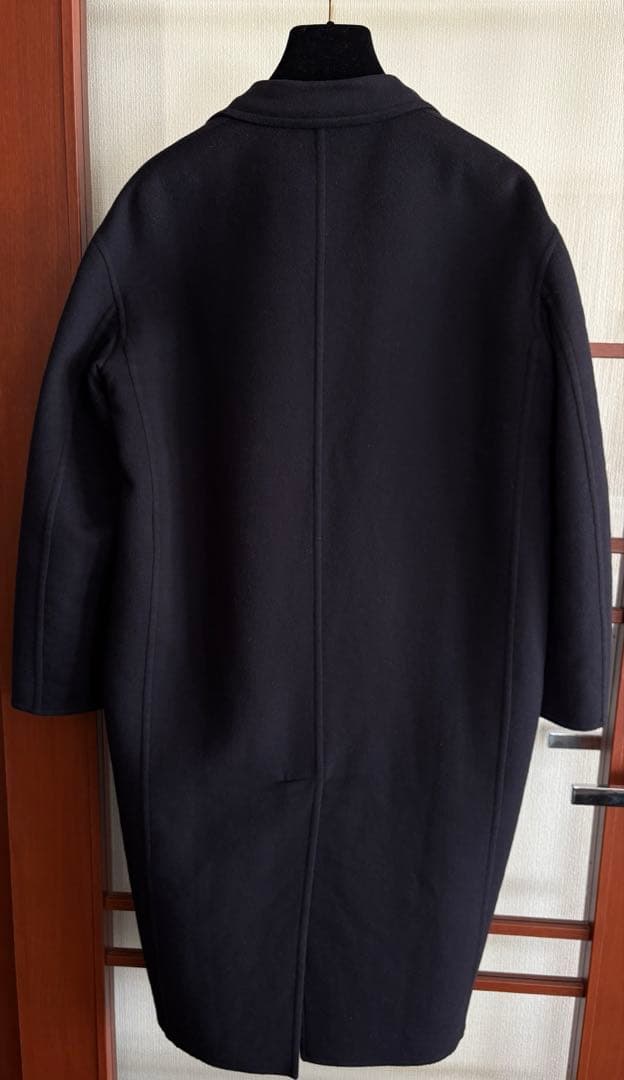 【美品】セリーヌ エッグクロンビーコート 34 ネイビー フィービー期