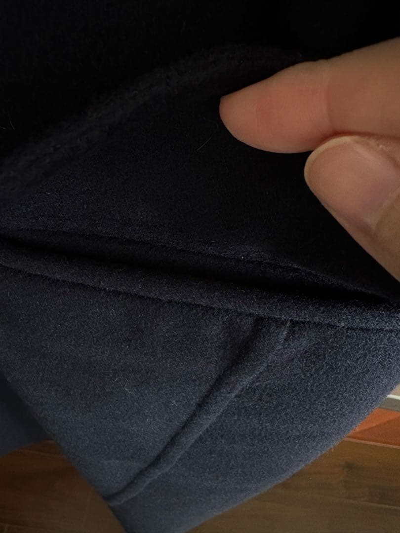 【美品】セリーヌ エッグクロンビーコート 34 ネイビー フィービー期