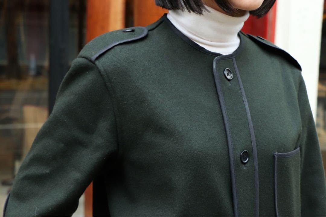 超メルカリ市特価 アナトミカ バスク ジャケット S メルトンウール 緑