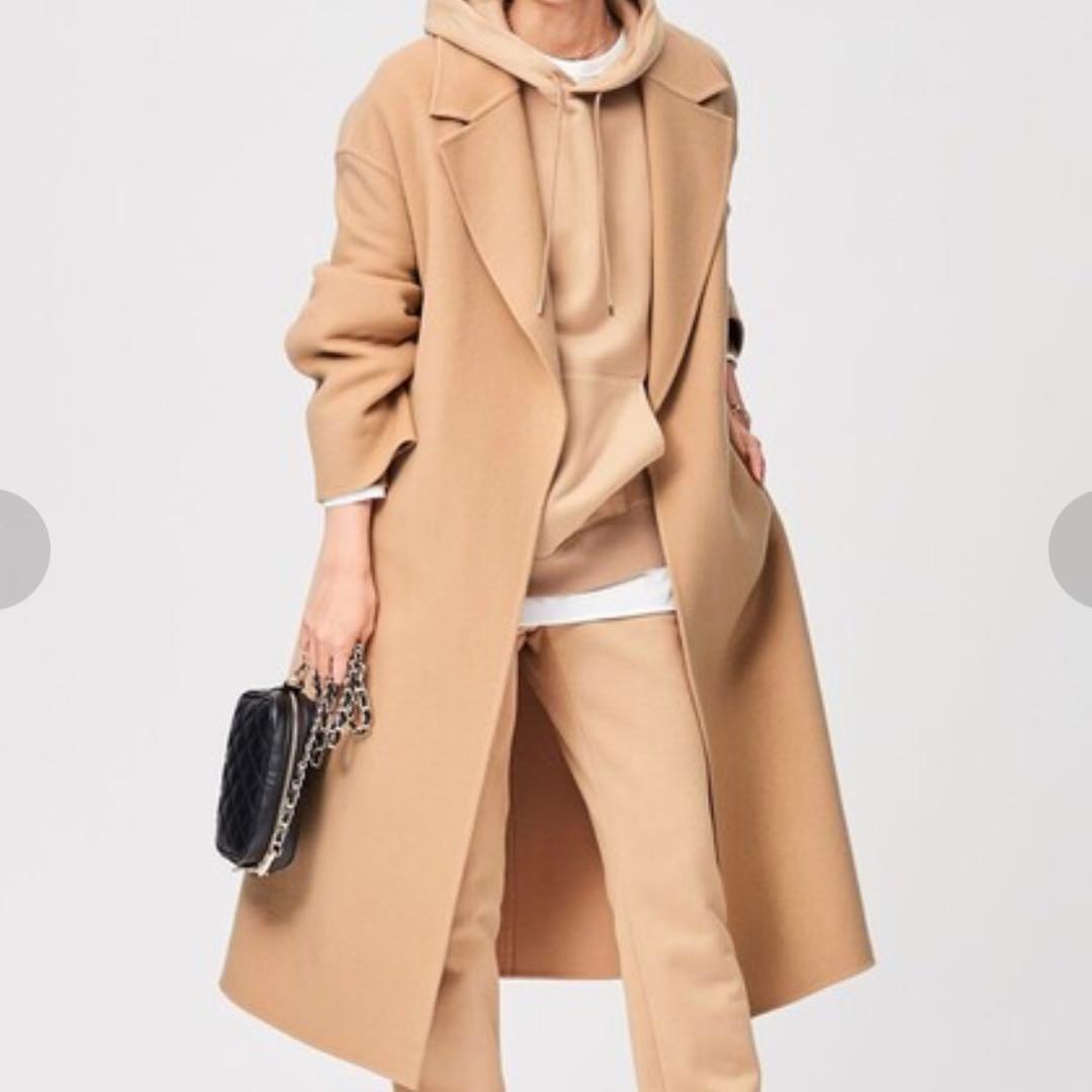 美品✨23区 MANTECOリバー ロングコート 大きいサイズ 44 ゆったり