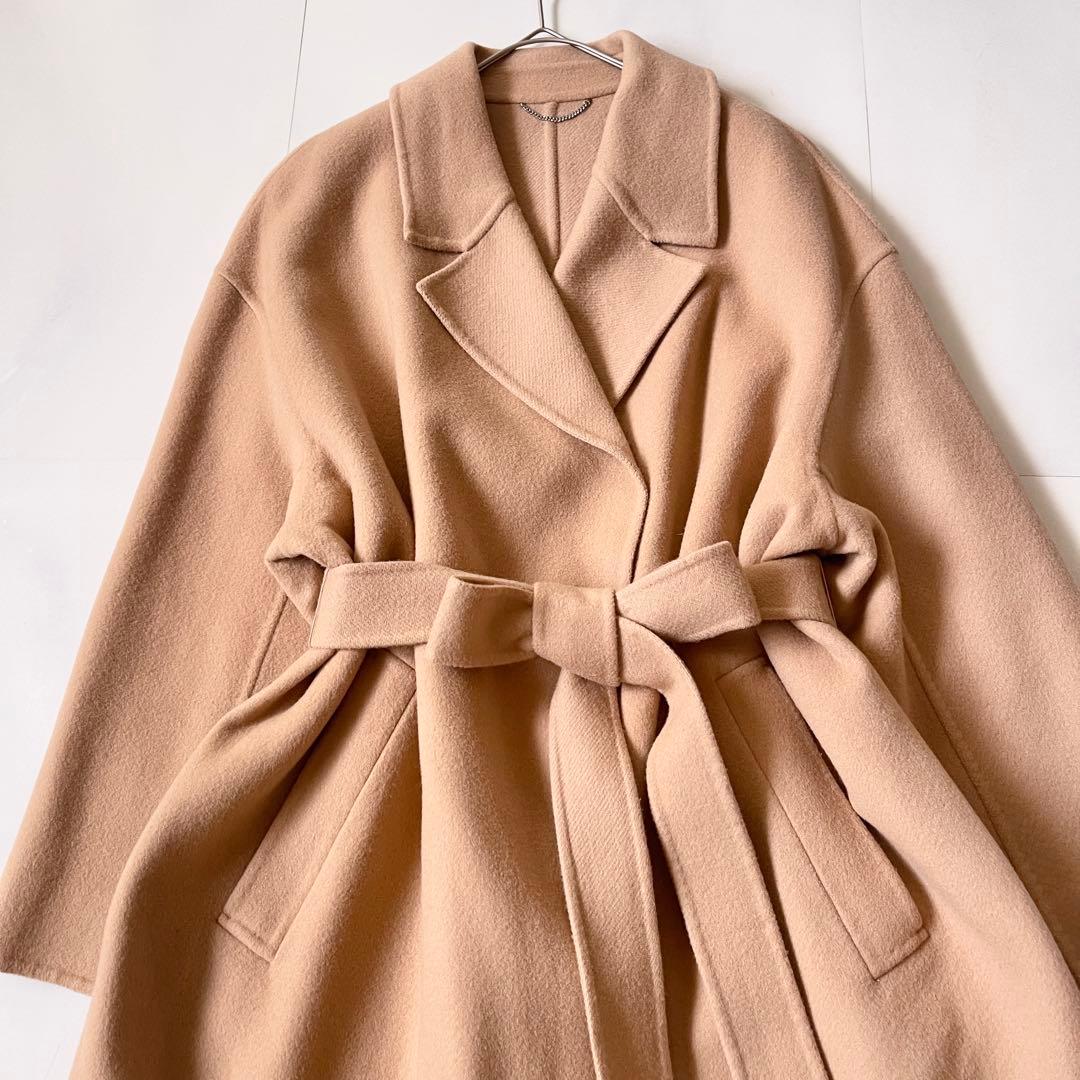 美品✨23区 MANTECOリバー ロングコート 大きいサイズ 44 ゆったり