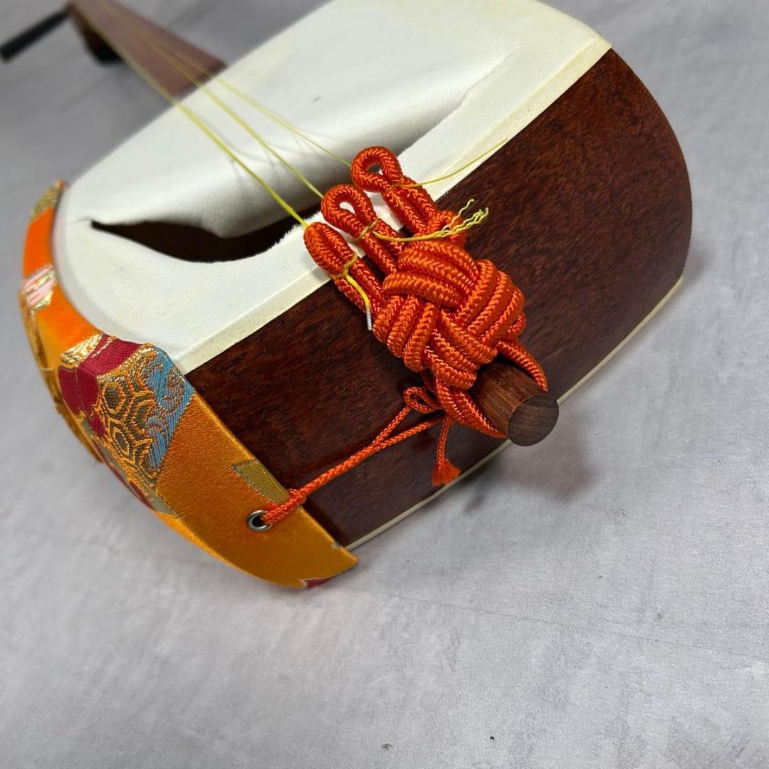 三味線　地唄　中棹　東さわり　本皮　三つ折り