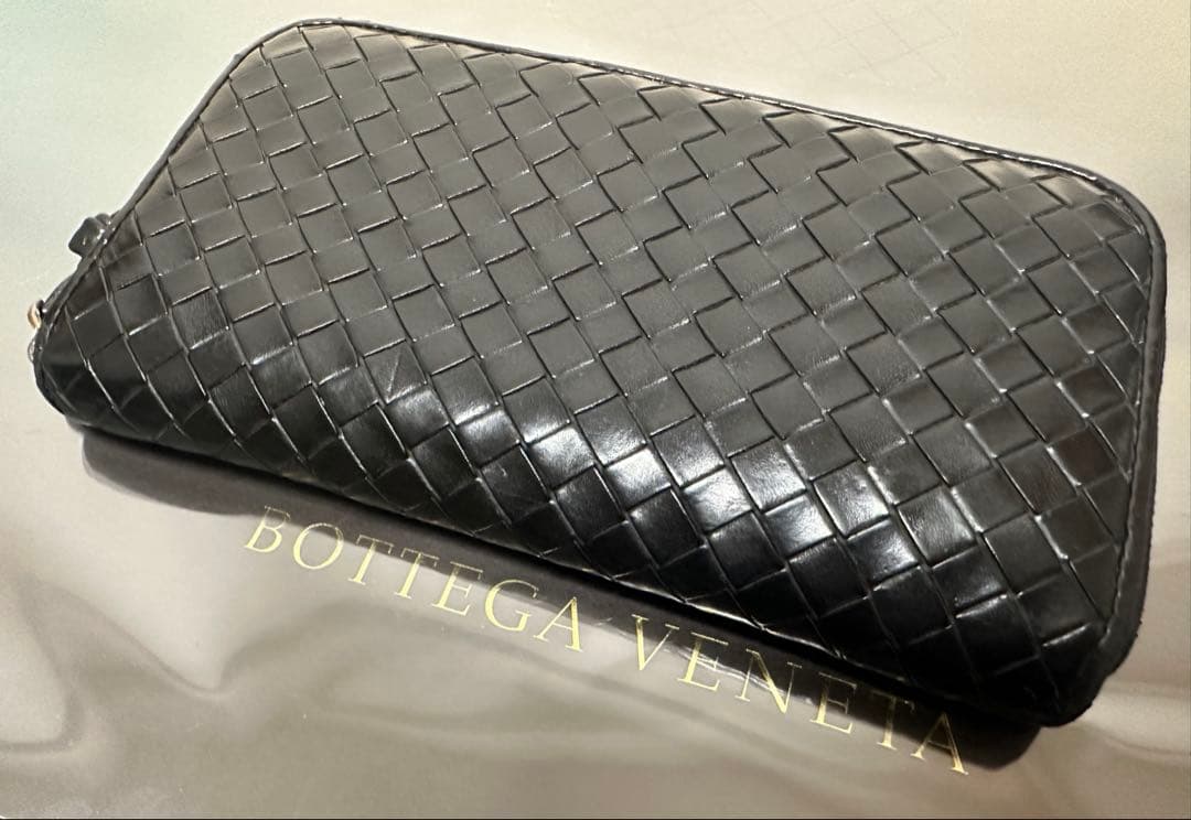 【付属品付】ボッテガヴェネタ ラウンドファスナー/カーフ/ラム/黒2️⃣✨✨✨