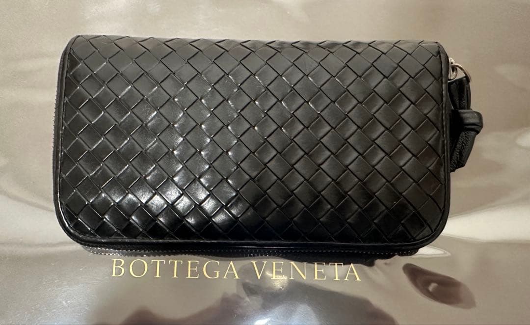 【付属品付】ボッテガヴェネタ ラウンドファスナー/カーフ/ラム/黒2️⃣✨✨✨