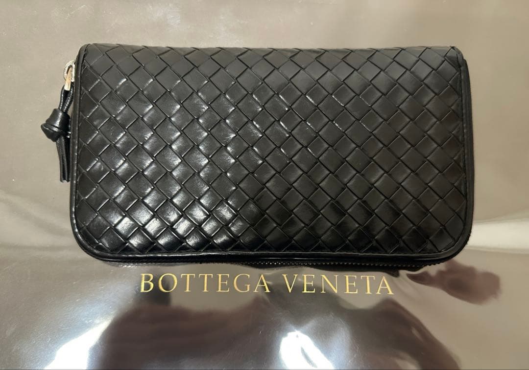 【付属品付】ボッテガヴェネタ ラウンドファスナー/カーフ/ラム/黒2️⃣✨✨✨